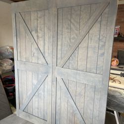 Rustic Double Barn Doors 32/82 Two Of Them