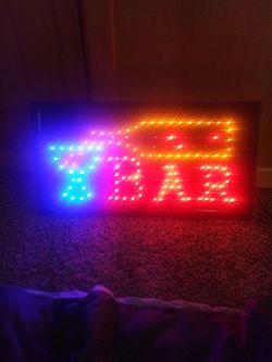 LED Neon Bar Sign Light Up