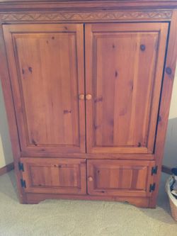 Armoire and tv