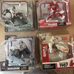 New In Box Mcfarlane Sportspicks Goalies Ducks Red Wings Stars
