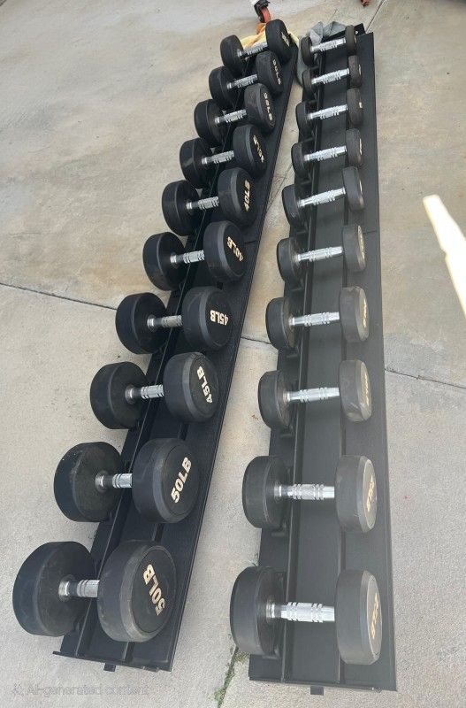 Commercial Pro Dumbbell Set 5-50 lbs