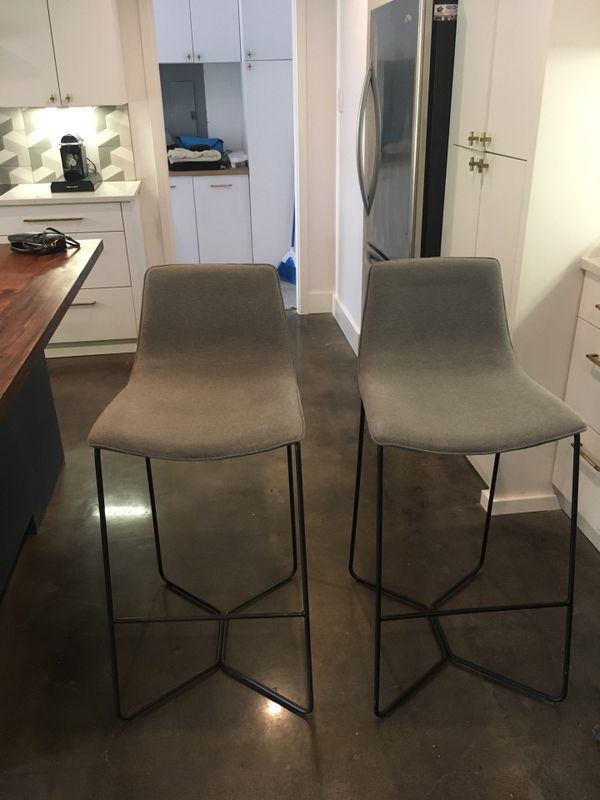 West Elm Slope Bar Stools Excellent Condition For In Austin West Elm Slope Bar Stools Excellent Condition