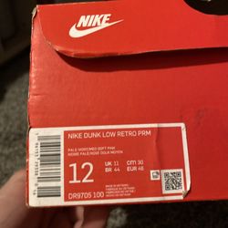 Size 12 - Nike Dunk Low Premium Valentine's Day