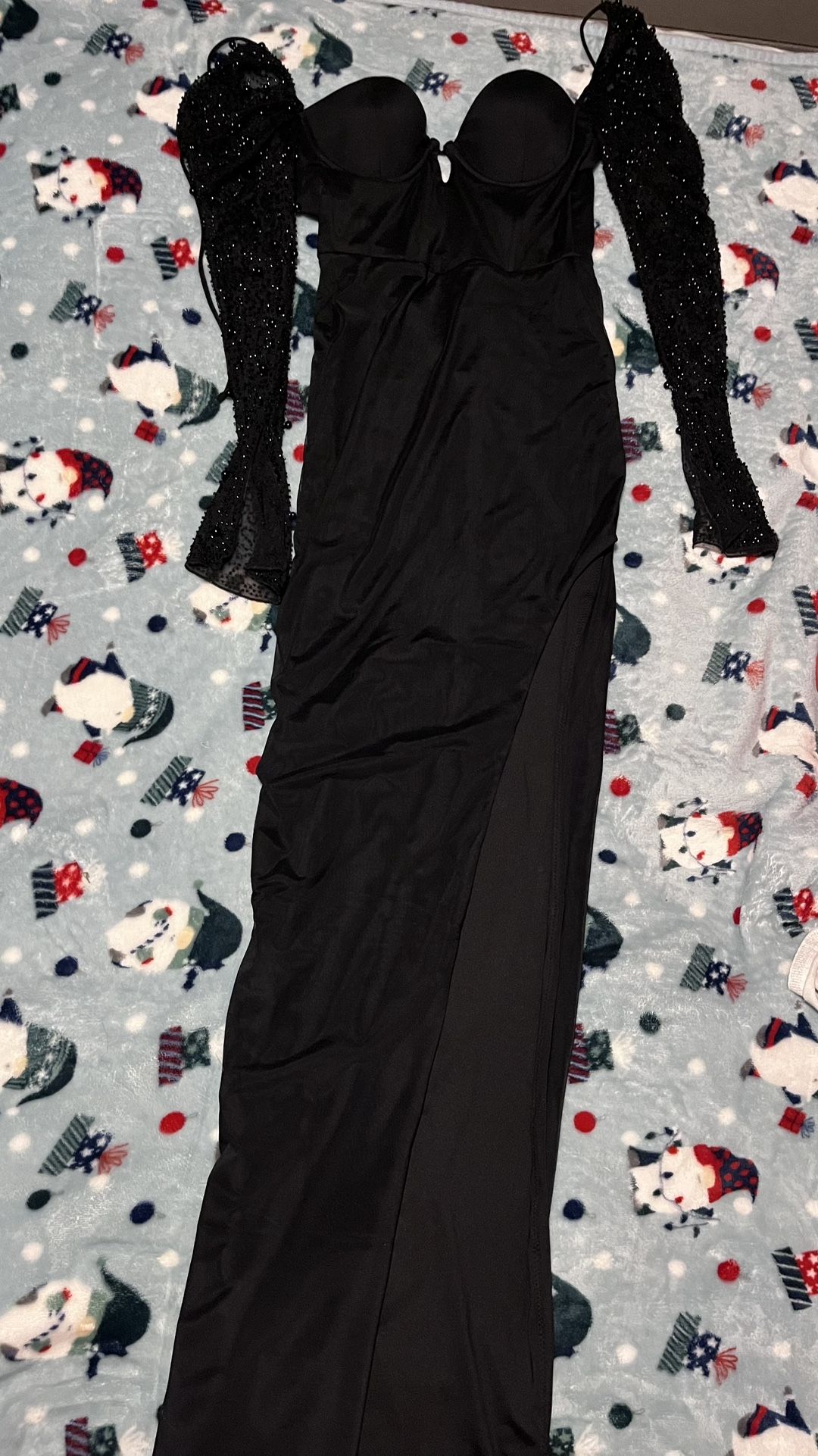 Oh Polly Embellished Side Split Maxi Dress