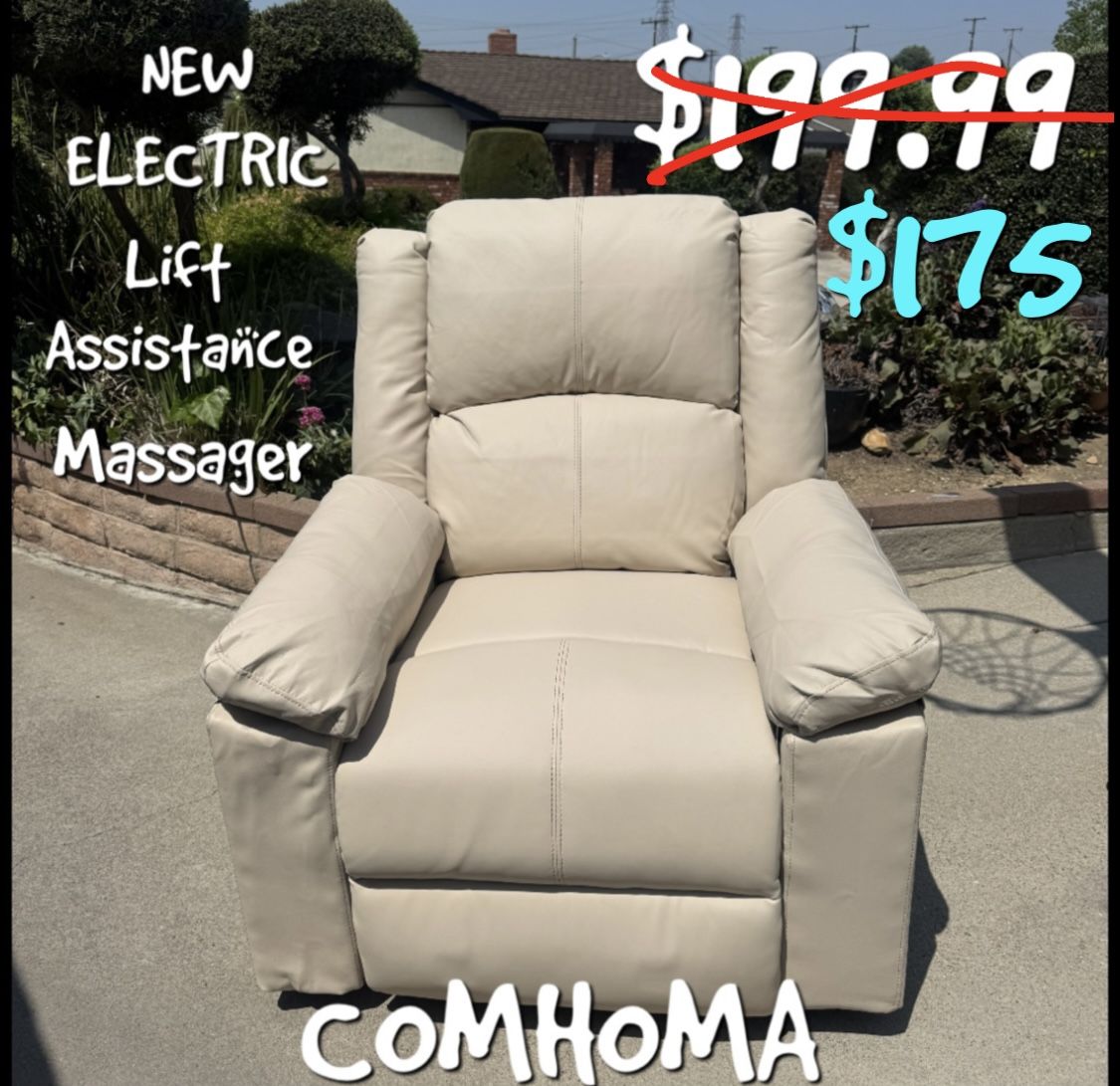 COMHOMA ELECTRIC LIFT ASSISTANCE RECLINER NEW FURNITURE 