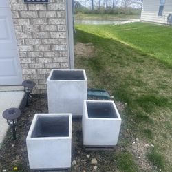 Set Of 3 Plant Pots 
