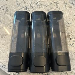 3-Compartment Dispenser – Black