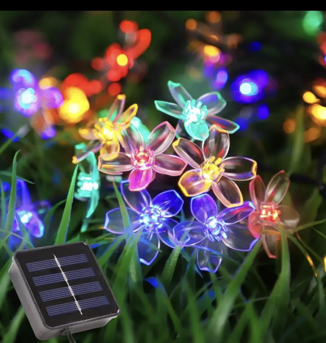 Solar Sakura String Lights