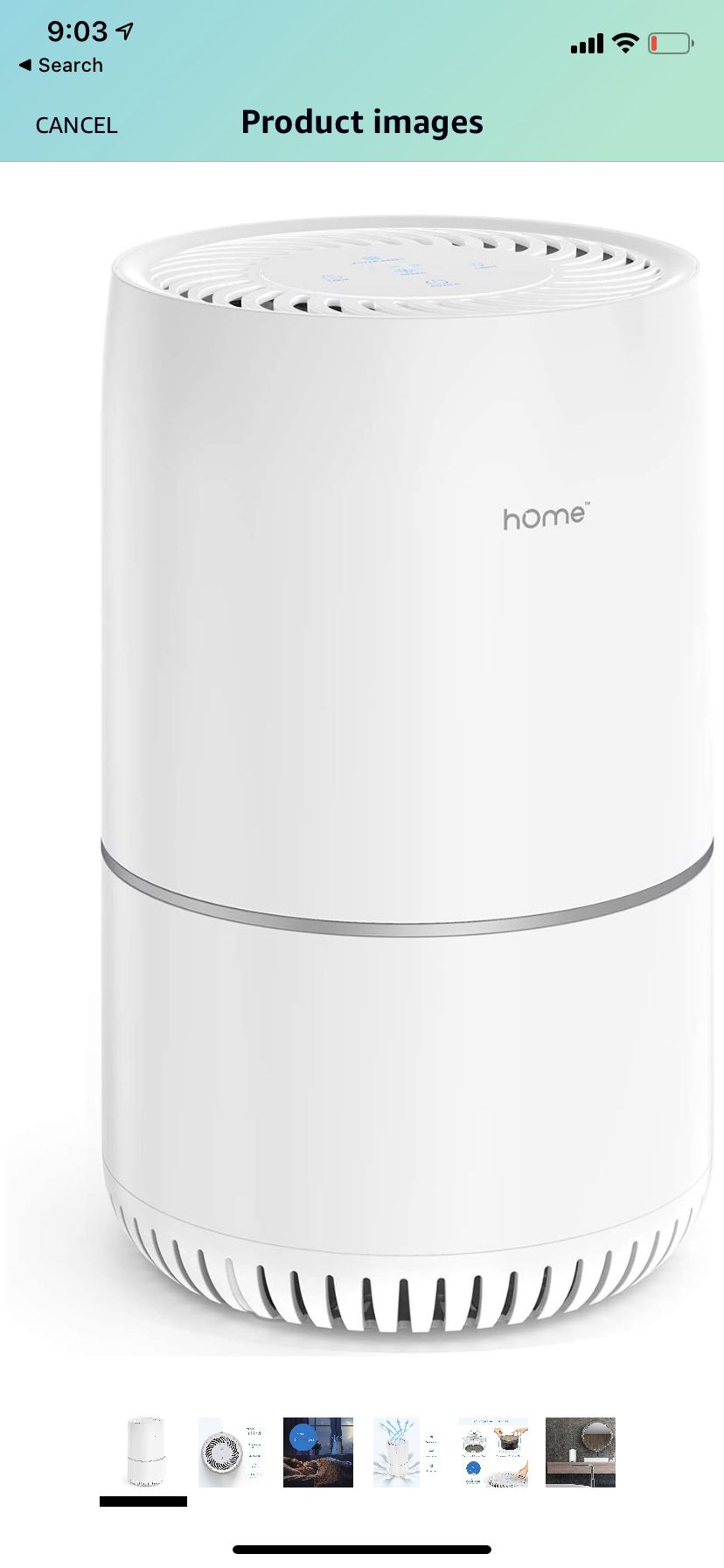 Visit the hOmeLabs Store hOmeLabs True HEPA H13 Filter Air Purifier for Home, Bedroom or Office - 3-Stage Filtration and Activated Carbon to Remove
