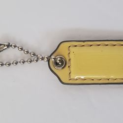 Coach 2-tone Signature Coach Purse charm hang tag