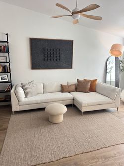 CB2 white sofa ( delivery available )