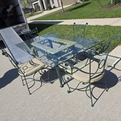 Tempered Glass Table Set 