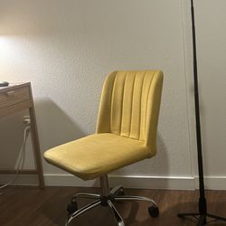 Yellow Desk Chair - $30