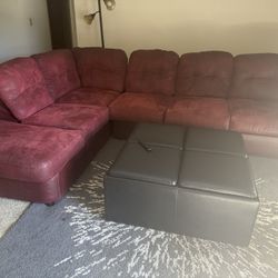 Sectional Couch And Coffee Table 