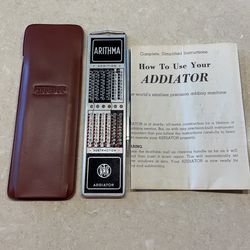 Arithma Vintage Adding Machine 