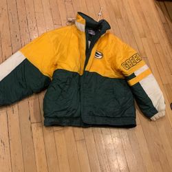 Green Bay Starter Jacket Large