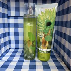 🍏NEW!! Bath & Body Works White Citrus Body Care Set