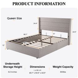 抬起来带储物空间
USAN1040288-2 Queen Size