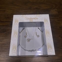 Disney+ Drop Cinderella Crown, Earrings And Necklace