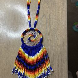 Hand made  beads necklace