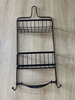 Shower Caddy 3 Tiers Dark Brown 24 Inches Long 10 Inches Wide