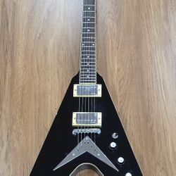 Hamer Vector Xt Series BLACK Flying V Electric Guitar W/ Ohsc