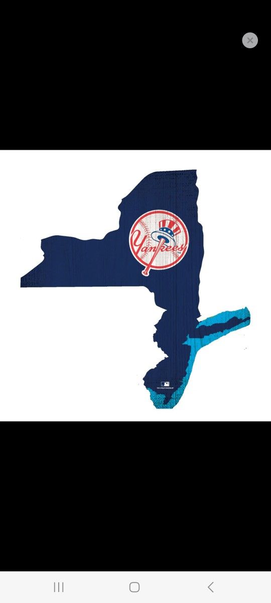 12x12 Wooden NY Yankees Sign