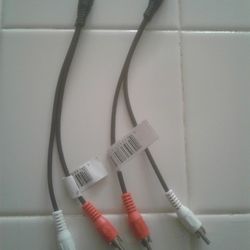 New- Y splitters, Female to 2 male. Great for car Audio. $3 each or 2 for $5.