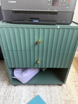 Green nightstand