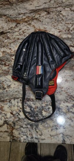 Vintage Leather Skydiving Helmet