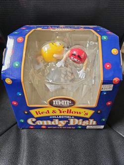 M&M's Red & Yellow Collectible Candy Dish