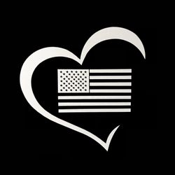 White Vinyl Decal 4”x 4”Can be ordered in any size 