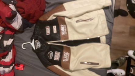 Brown biker jacket
