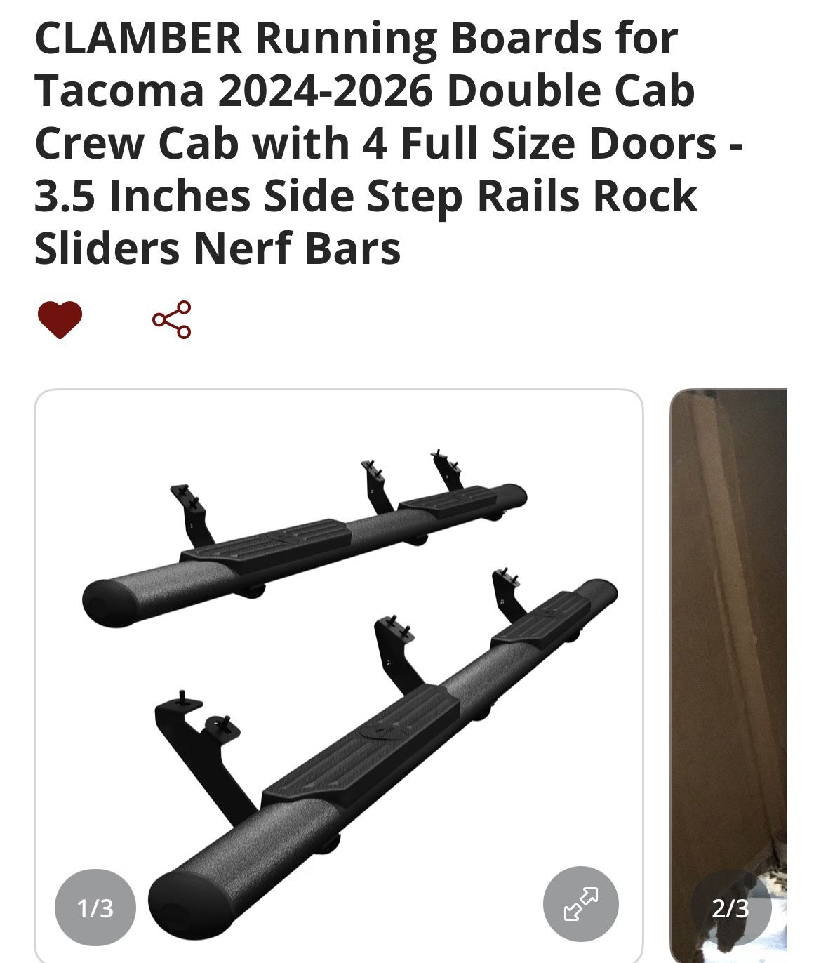 2024-26 Clamber Tacoma Running Boards