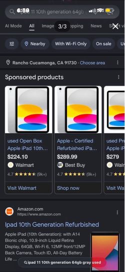 iPad 11  (10th gen) 64gb (gray)