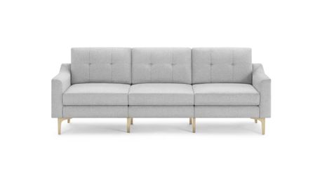 Burrow, Nomad sofa, 3-Seater, Gray w/Black legs