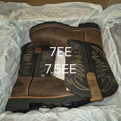 THOROGOOD WATERPROOF SQUARE STEEL TOE PULL-UP BOOTS 