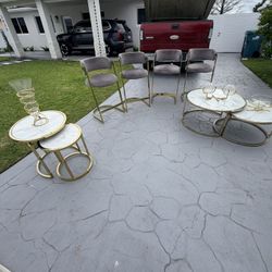 Coffee Table And Stool Set