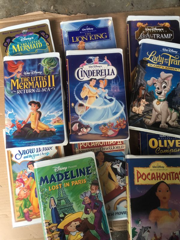 DISNEY VHS TAPES and others. 52 total for Sale in Worth, IL - OfferUp