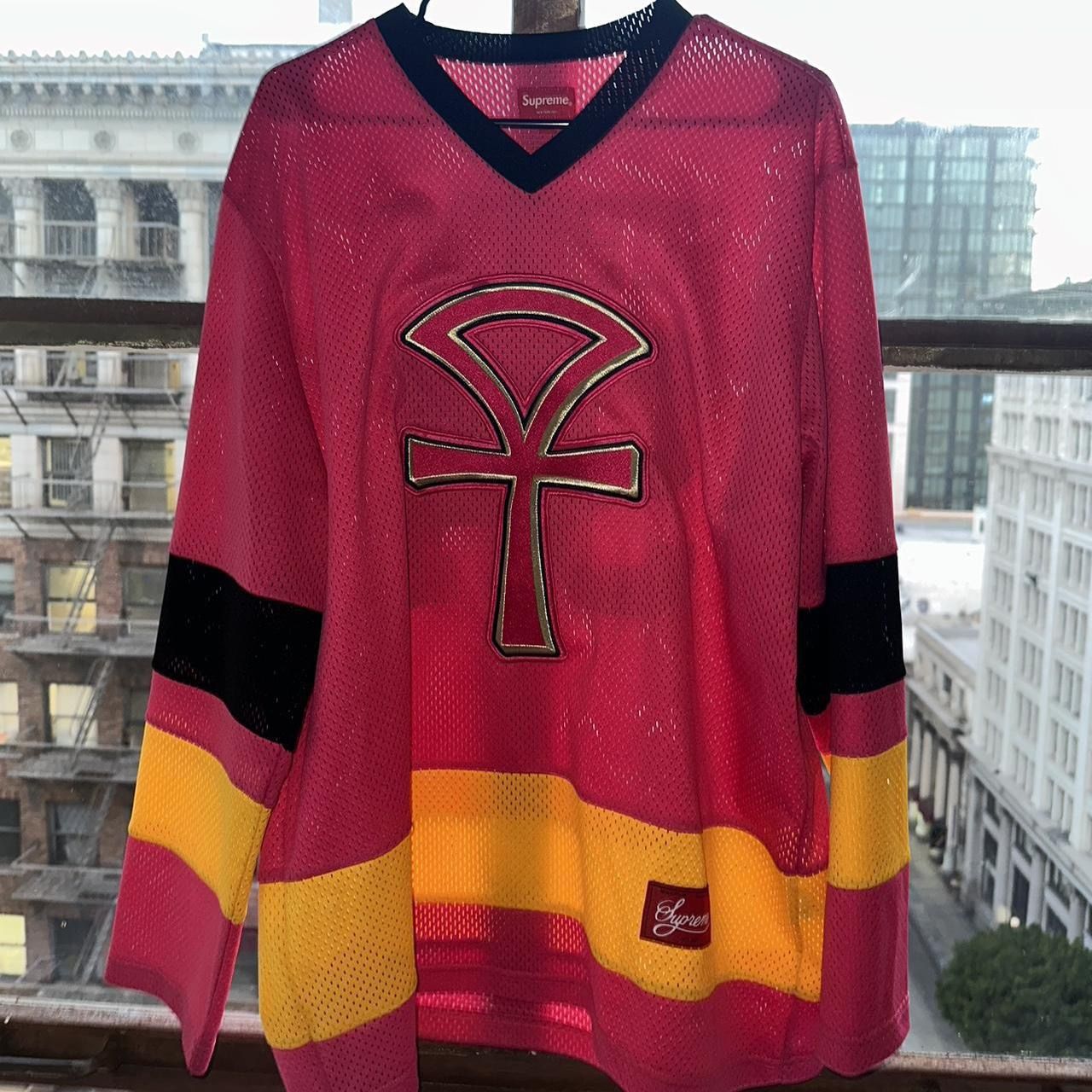 supreme ankh hockey jersey SS18 