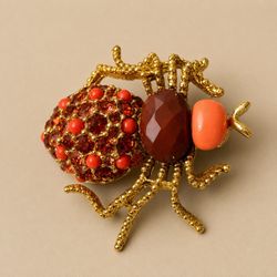 Joan Rivers Spider Brooch