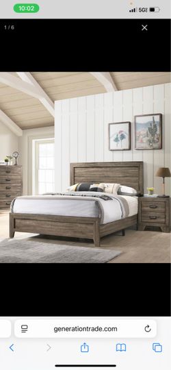 BRAND NEW QUEEN SIZE WOODEN BED FRAME WITH NEW MATTRESS/FAST DELIVERY