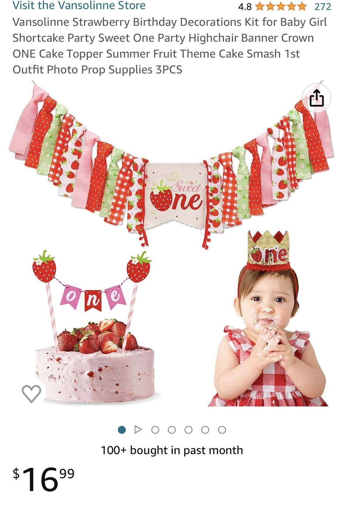 Strawberry Birthday Decorations
