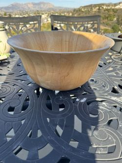 big wooden bowl