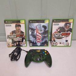 3 Xbox Original Games And Controller 
