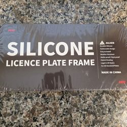 NEW SILICONE LICENSE PLATE FRAME 