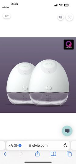 2 Elvie Automatic Breast Pump With Medium And Large Shields
