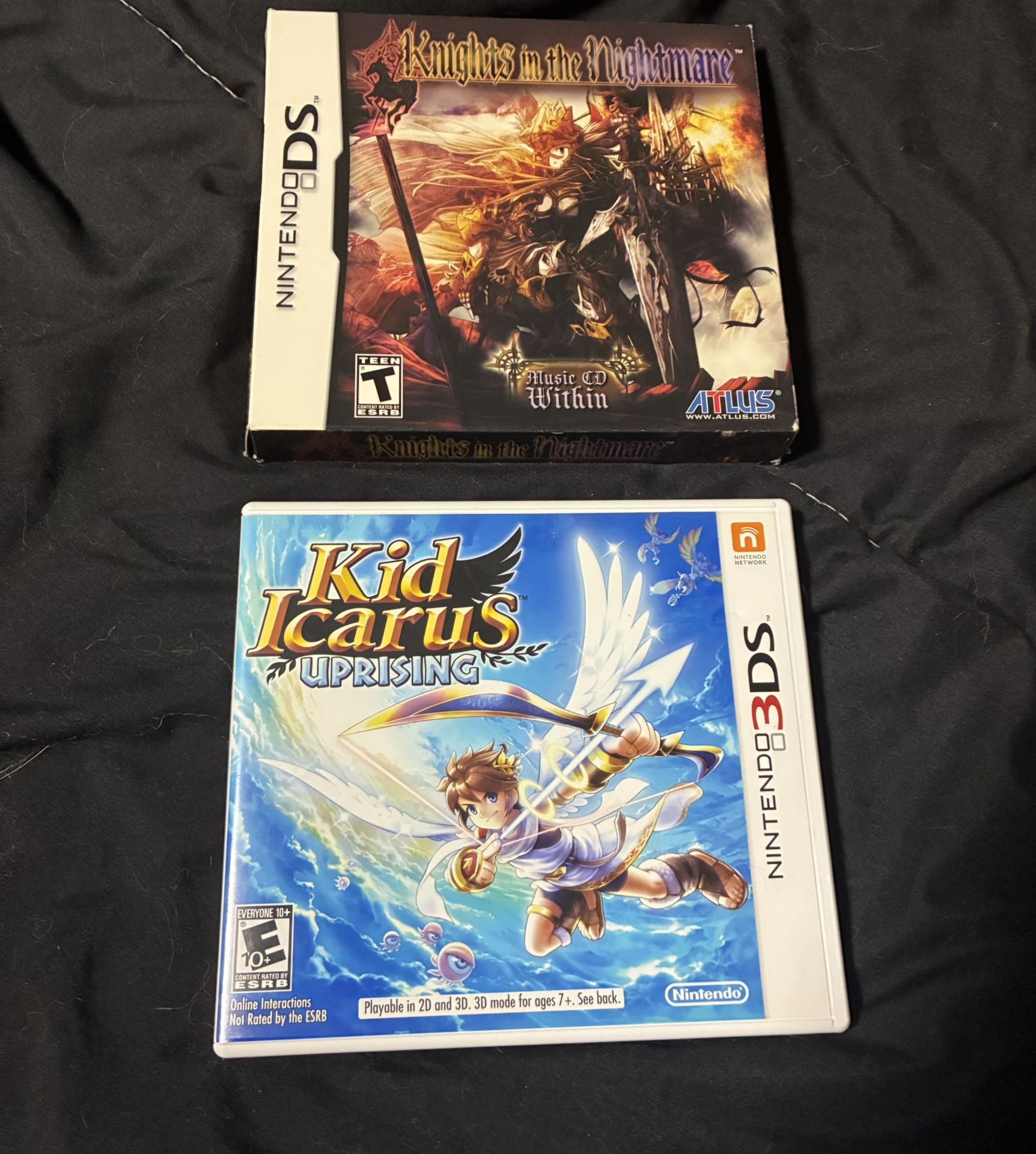 Kid Icarus Uprising (3DS) & Knights In The Nightmare (Nintendo DS)