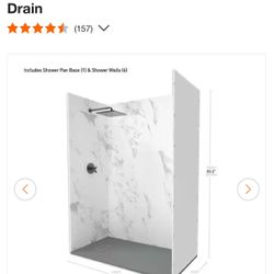 Shower Wall Kit Complete 