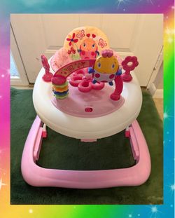 Bright Starts Adjustable Baby Walker with Activity Station, JuneBerry